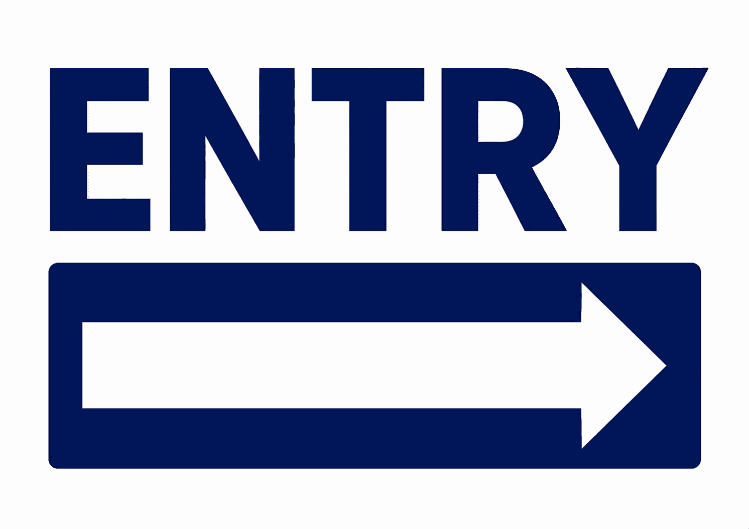 Entry Directional Signage Poster