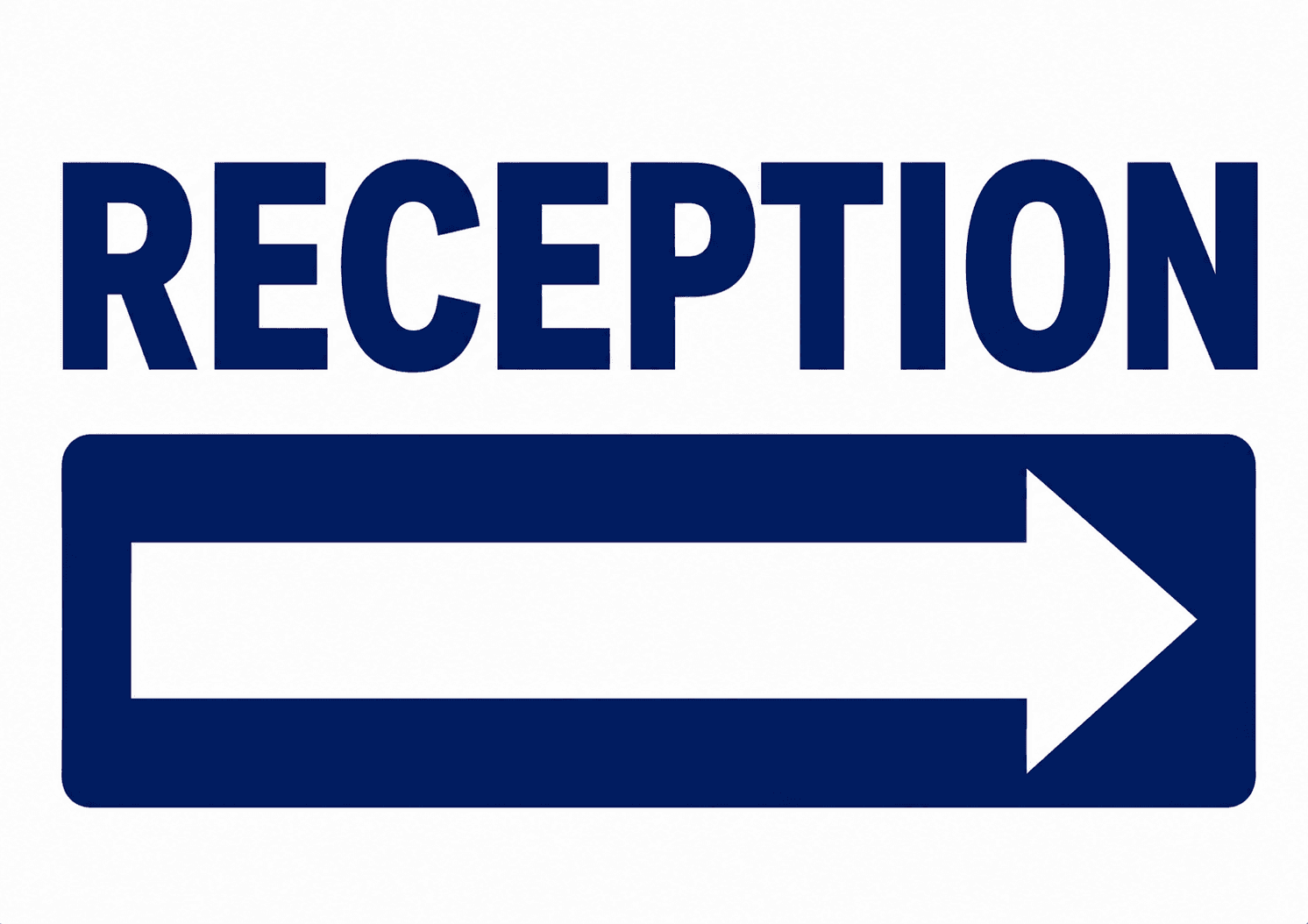 Reception Area Signage Poster